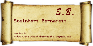 Steinhart Bernadett névjegykártya